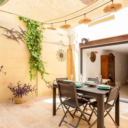 Villa Le Patio Des Salins - Sublime Maison De Charme Intramuros A Aigues-Mortes